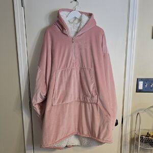 Cozy Pink Hooded Pullover